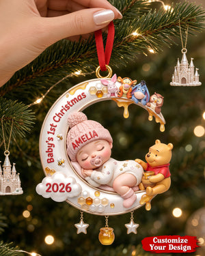 A Little Dreamer’s First Christmas Ornament - Personalized Custom Photo Gift For Kids 03TYTI021026