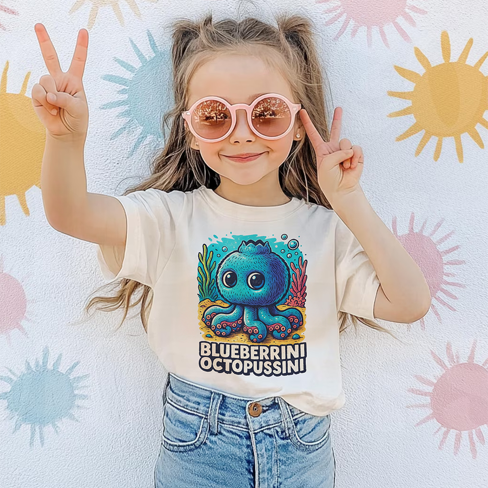 Blueberrini Octopussini Brainrot Shirt Gifts For Kids 032hudt280725-Homacus