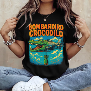 Bombardiro Crocodilo Brainrot Shirt Gifts For Kids 033hudt280725-Homacus