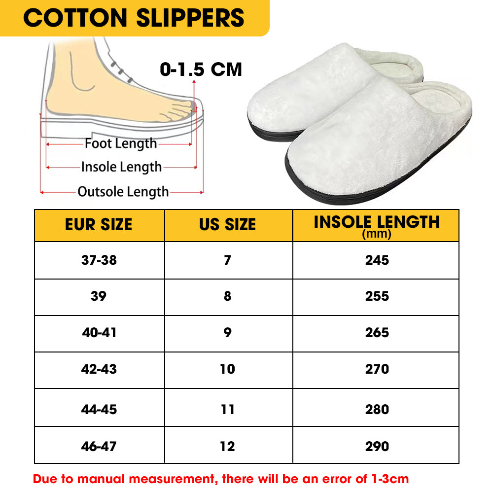 Old Couple Slippers - Personalized Gifts For Couple Home Slippers 04PATI261225-Homacus