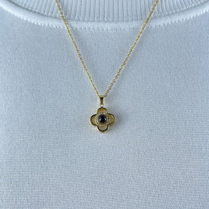 Custom Photo Projection Necklace - Lucky Clover Charm 39-Homacus