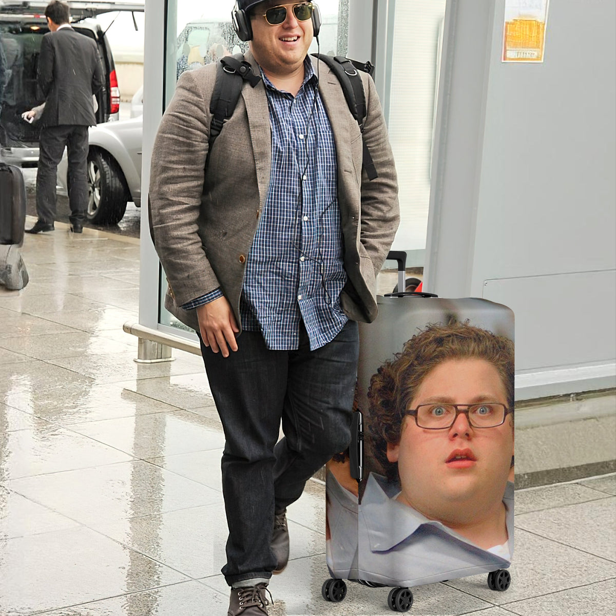 Custom Photo Luggage Cover, Humorous Gift For Upcoming Trips 01qhqn060724-Homacus