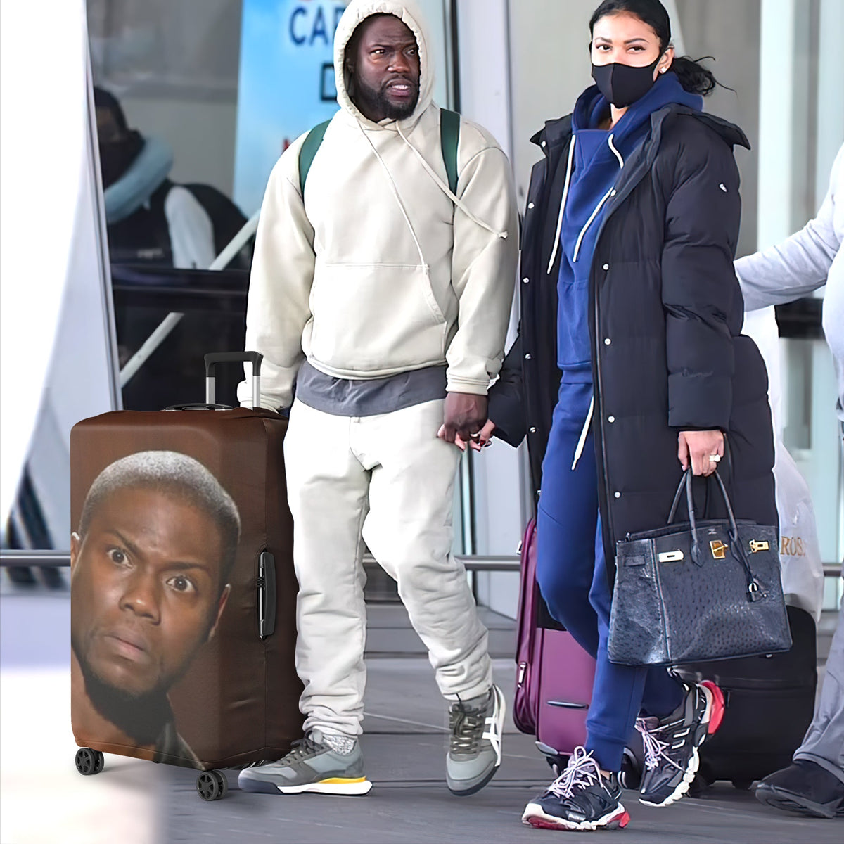 Custom Photo Luggage Cover, Humorous Gift For Upcoming Trips 01qhqn060724-Homacus