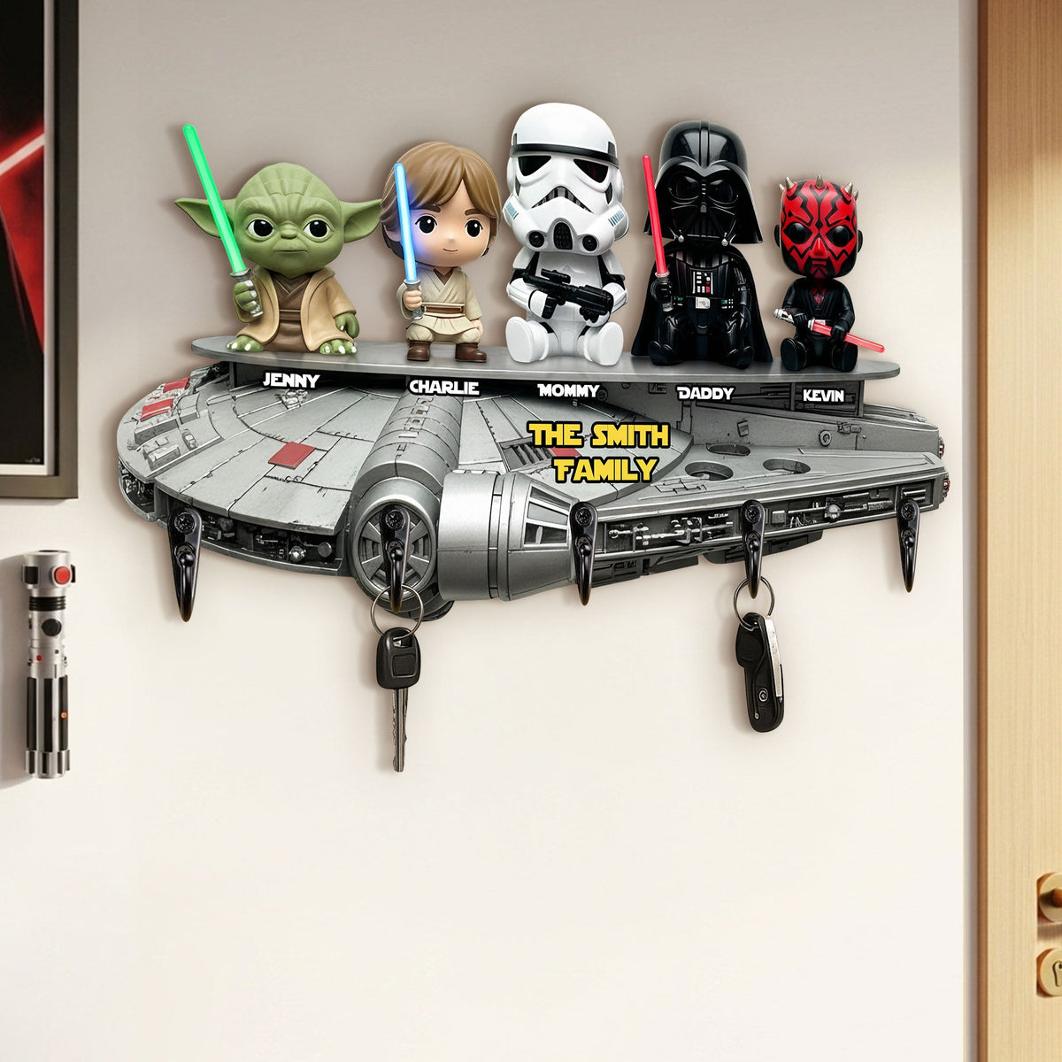 Galaxy Family Key Hanger - Personalized Gifts For Family 04hyti050925-Homacus