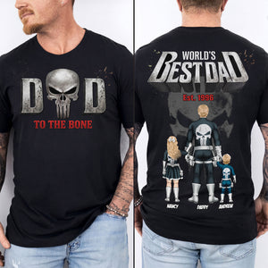 Dad And Kids Warrior Shirt Personalized Father's Day Gifts 02HUTI260526-Homacus