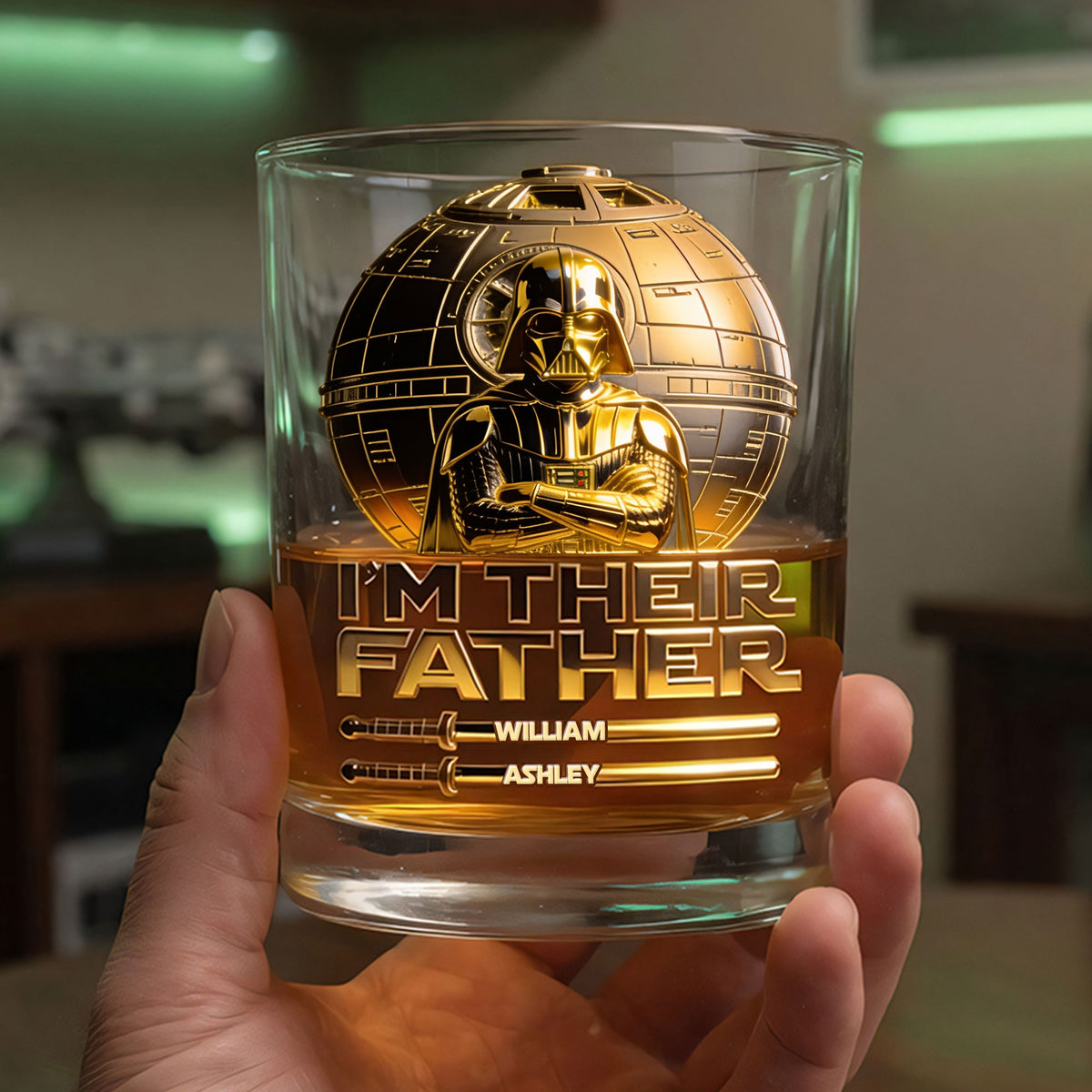 I Am The Father Drinking Glass - Personalized Gifts For Dads 04tgti090526-Homacus
