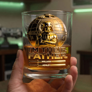 I Am The Father Drinking Glass - Personalized Gifts For Dads 04tgti090526-Homacus