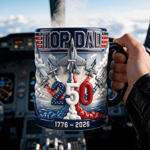 Proud American Pilot Dad Magic Mug - Personalized Gifts For Dads 01NATI200526-Homacus