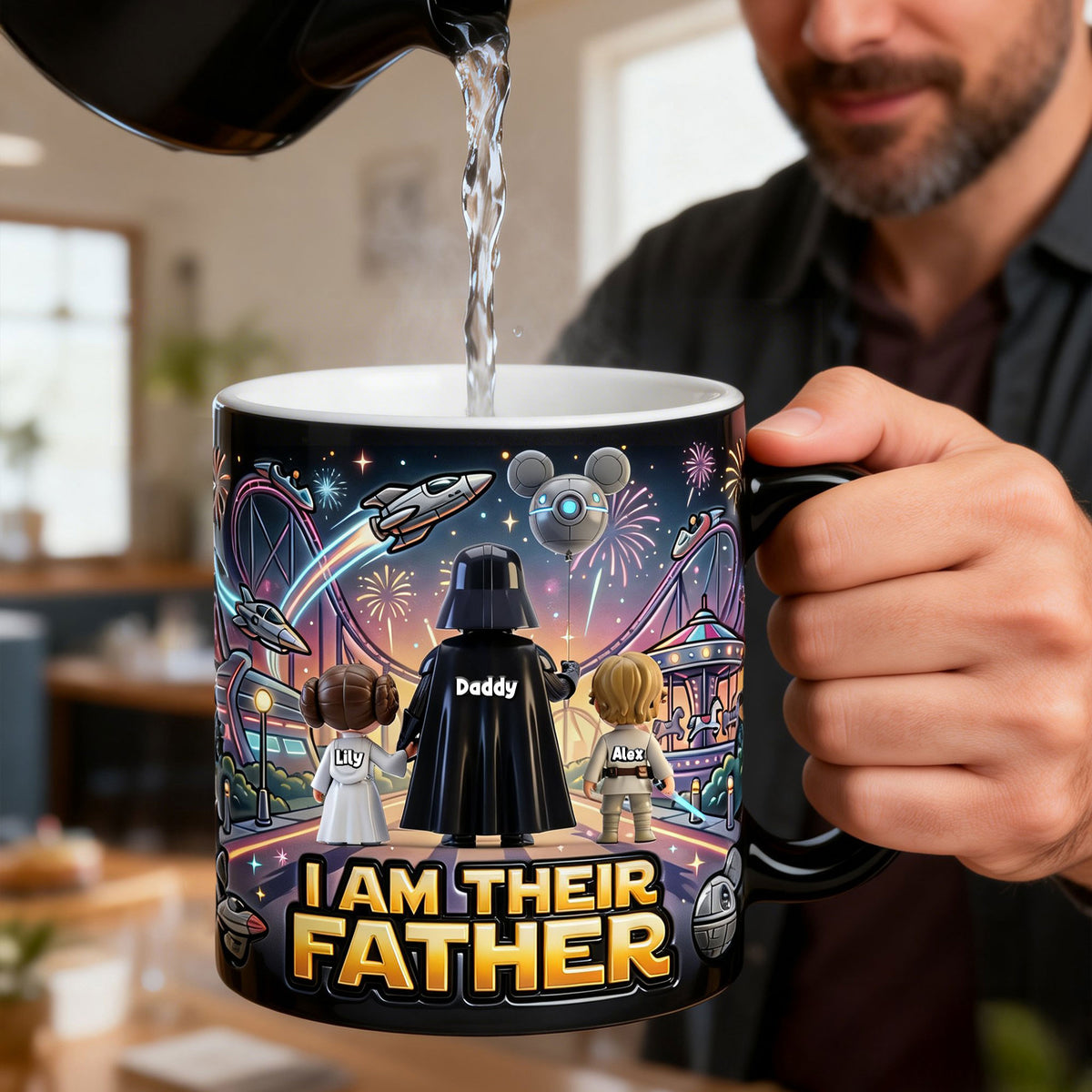 Epic Warrior Dad Magic Coffee Mug - Personalized Gift For Dads 01NATI090526-Homacus