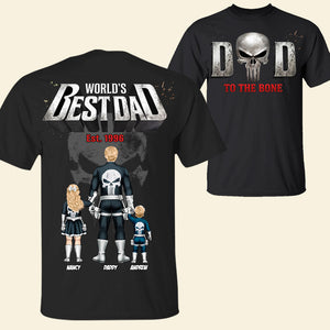 Dad And Kids Warrior Shirt Personalized Father's Day Gifts 02HUTI260526-Homacus