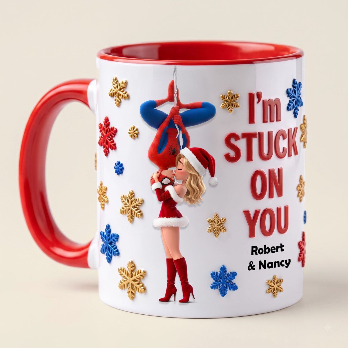 Love Story Christmas Accent Mug - Personalized Gifts For Couple 03HUTI290826