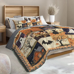 Halloween Trick Or Treat Quilt Bedding Set Special Line 15pjxx270825-Homacus