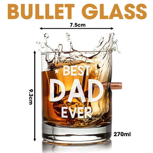 Dad Bullet Glass - Personalized Gift For Dad 04ACPU170525-Homacus