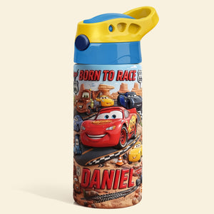 Born To Race 12oz Kid Tumbler - Personalized Back To School Gifts 04tyti270726