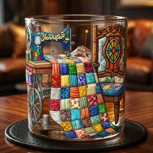 The Quilter's Sanctuary Drinking Glass - Personalized Gifts For Sewing Lovers 04ohti080626-Homacus