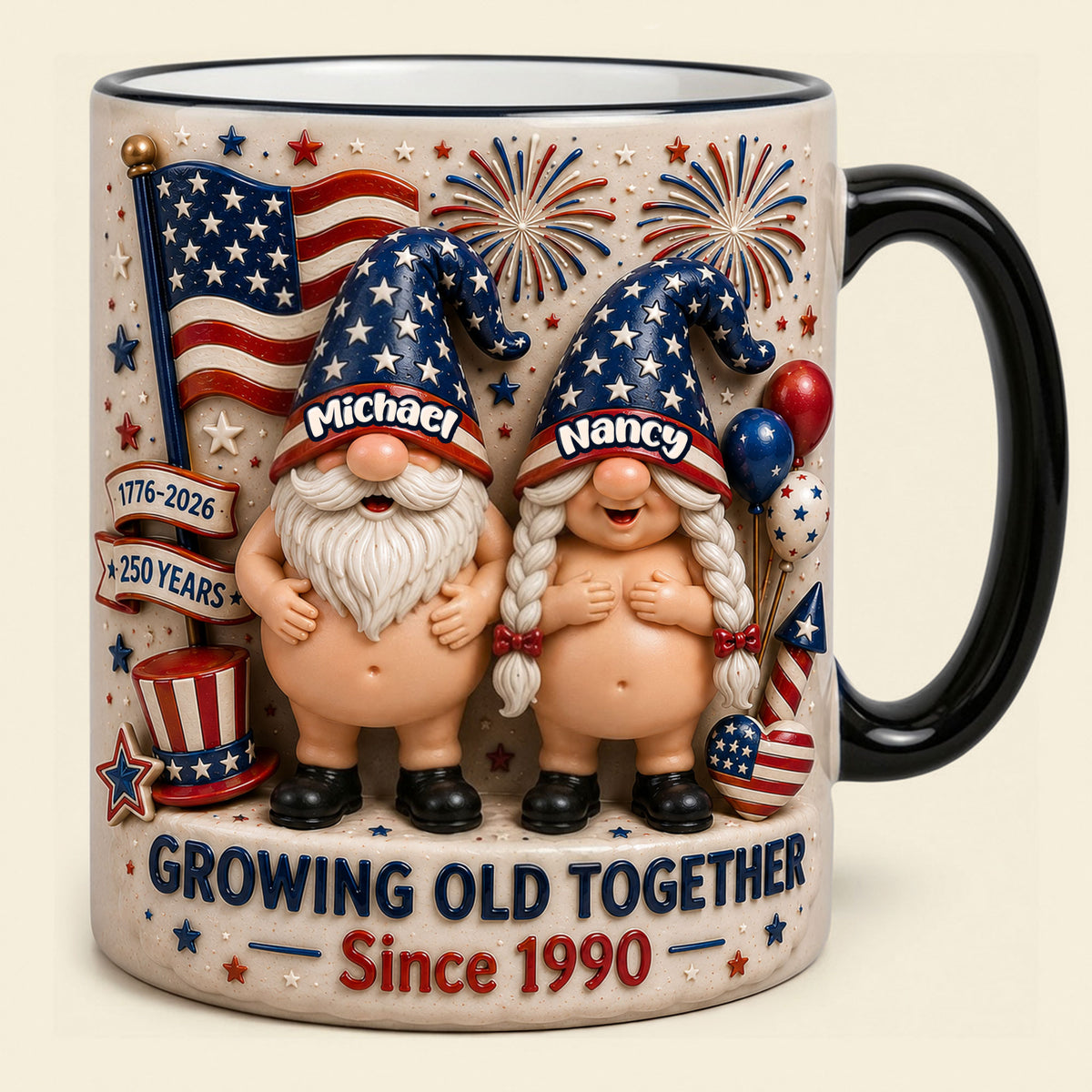 Growing Old Together Magic Coffee Mug - Personalized Gifts For Couple 02nati030626