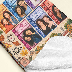 Cozy Autumn Small-Town Blanket - Personalized Gifts For TV Show Lovers 02NATI091026-Homacus