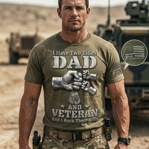 Patriotic Veteran Dad Shirt - Personalized Gifts For Veteran Dads 01huti280526-Homacus