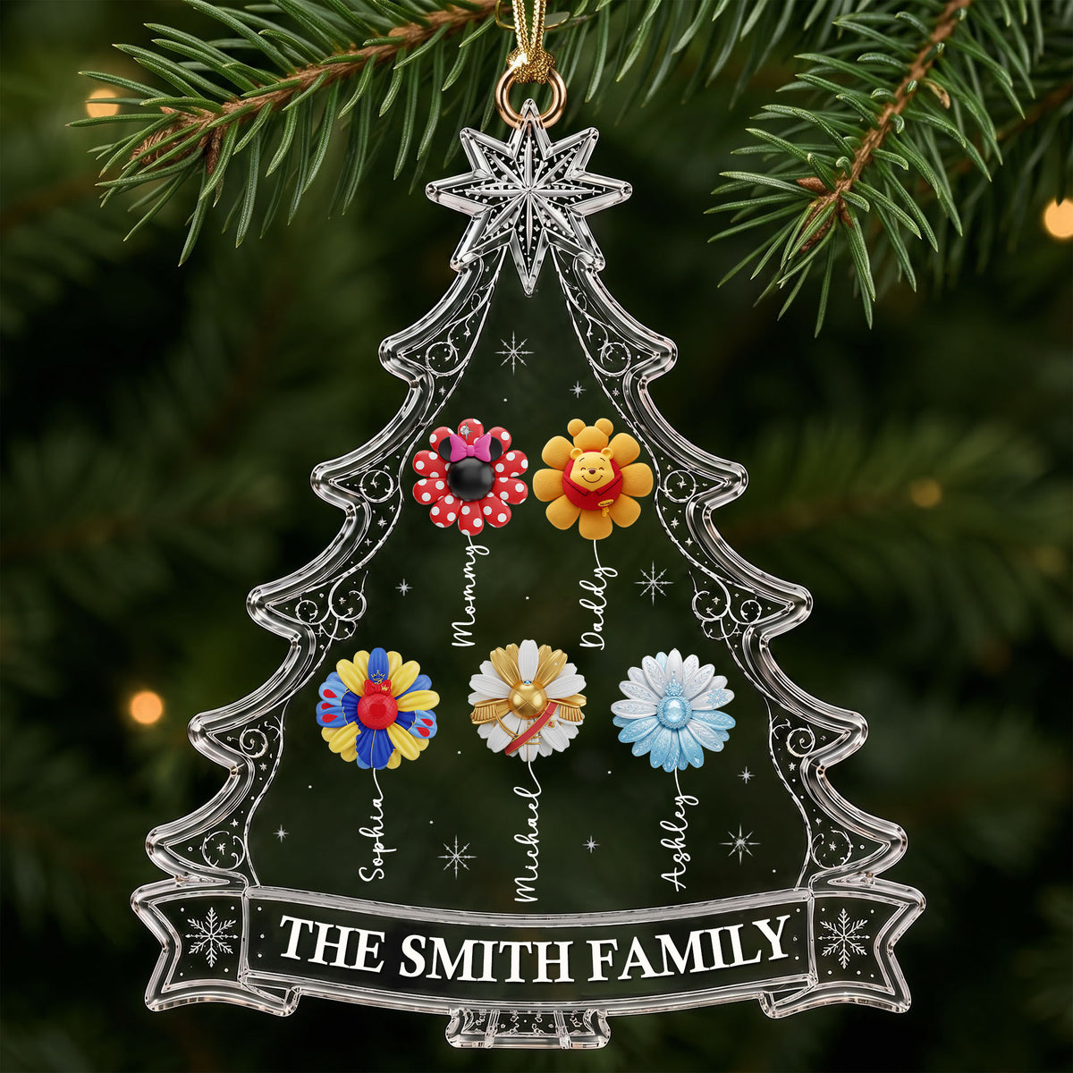 Personalized Magical Flower Family Christmas Ornament – Gifts For Family 04ohti010826-Homacus
