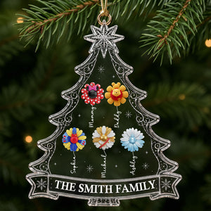 Personalized Magical Flower Family Christmas Ornament – Gifts For Family 04ohti010826-Homacus