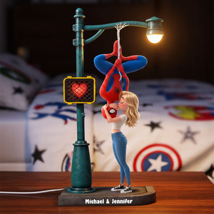 Kissing Hero Couple Light Box - Personalized Gifts For Couple Acrylic Light Box 02HUTI030826-Homacus