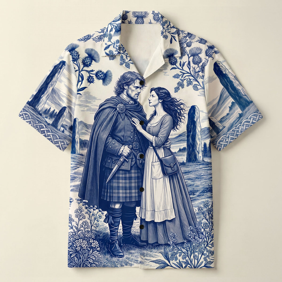 Fantasy Time Traveler Hawaiian Shirt - Personalized Gifts 02huti030726-Homacus