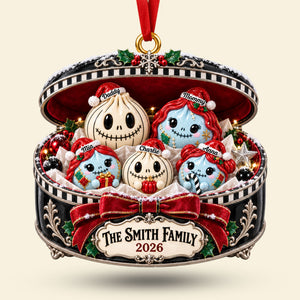 Cute Spooky Dumpling Family Acrylic Ornament - Personalized Christmas Gifts For Family 02tyti011026