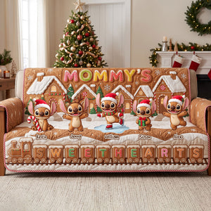 Cute Gingerbread Christmas Sofa Cover - Personalized Gifts For Mom 01pati220826-Homacus
