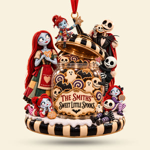 Sweet Little Spooky Family Ornament - Personalized Christmas Gifts For Family 03hati211026-Homacus