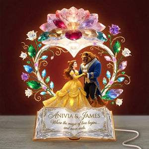 Fairytale Couple Light Box - Personalized Gifts For Couple Acrylic Light Box 04TYTI280526