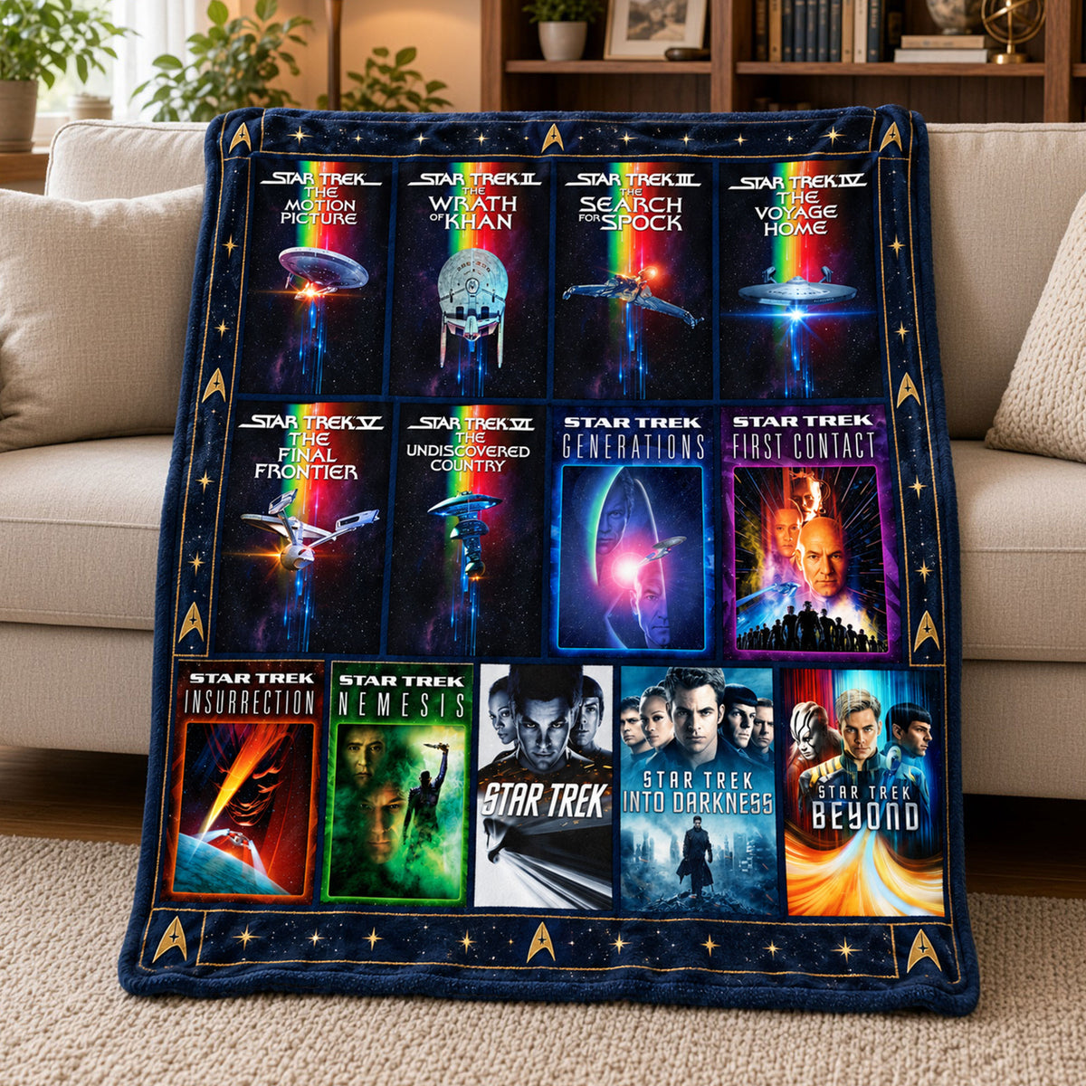 Retro Space Adventure Blanket -Personalized Gift For Space Lovers 01QHTI021026