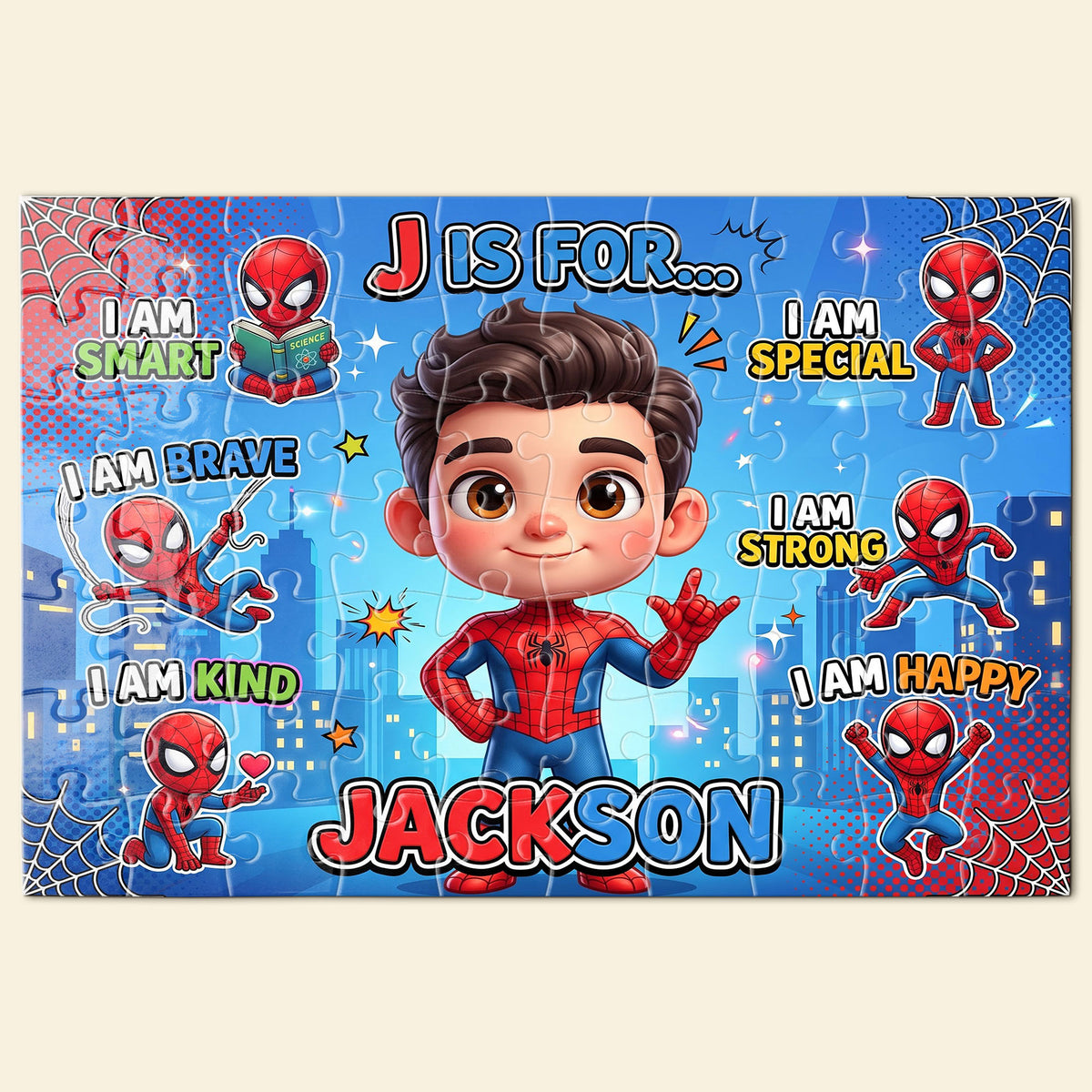 Brave & Kind Jigsaw Puzzle - Personalized Gifts For Kids 02NATI010826-Homacus