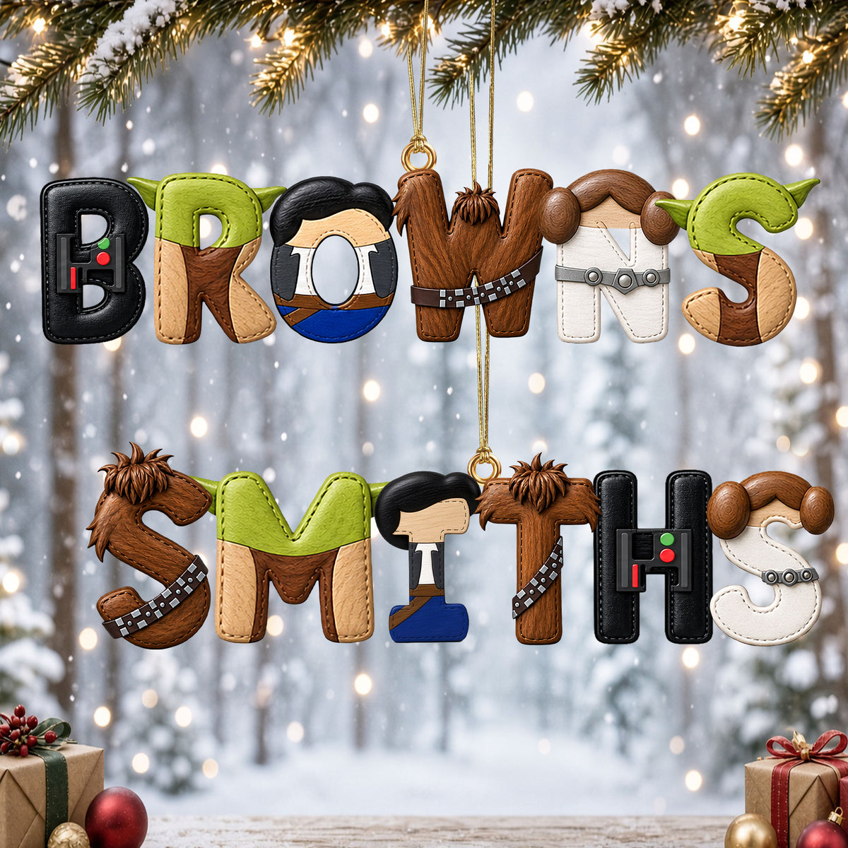 Alphabet Universe Custom Name Ornament - Personalized Gift For Christmas Ornament 01HUTI080926