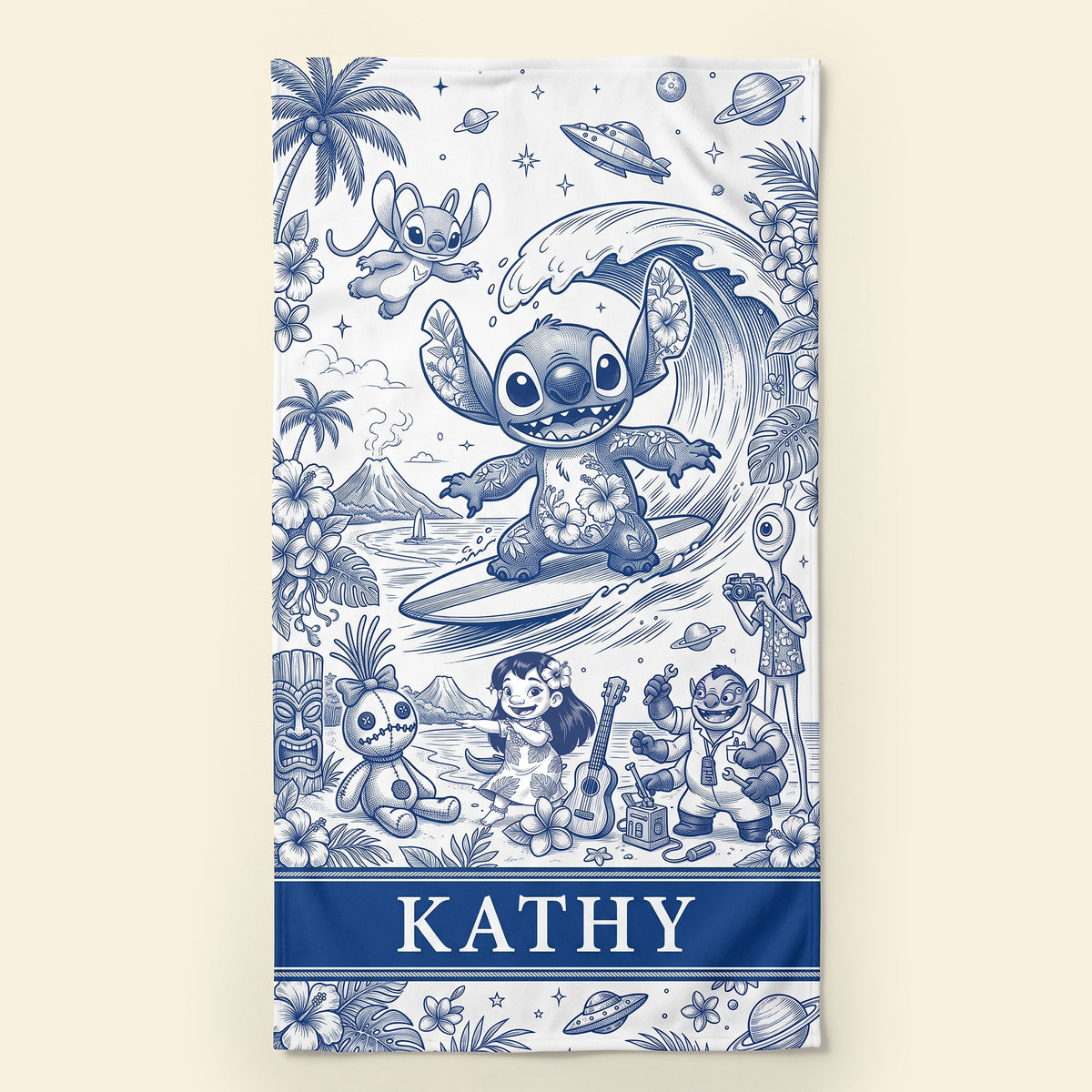 Island Mischief Beach Towel - Personalized Gifts 01qhti180726-Homacus