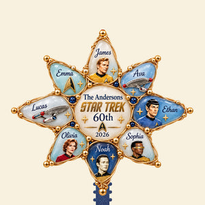 Galactic Adventure Christmas Tree Topper - Personalized Gifts For Family 05huti071026-Homacus