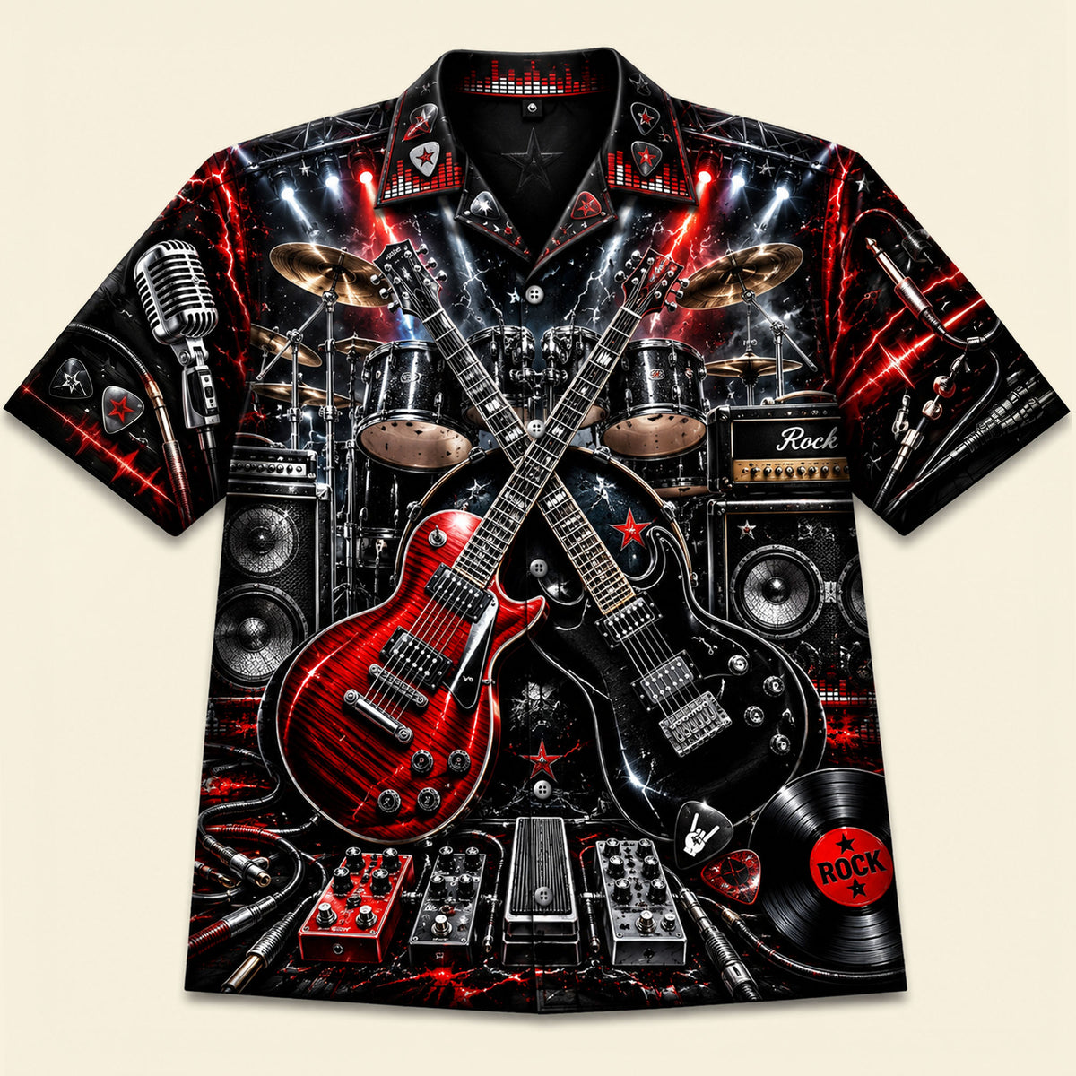 Rock Band Hawaiian Shirt - Personalized Gifts For Musician Hawaiian Shirt 02NATI090626-Homacus