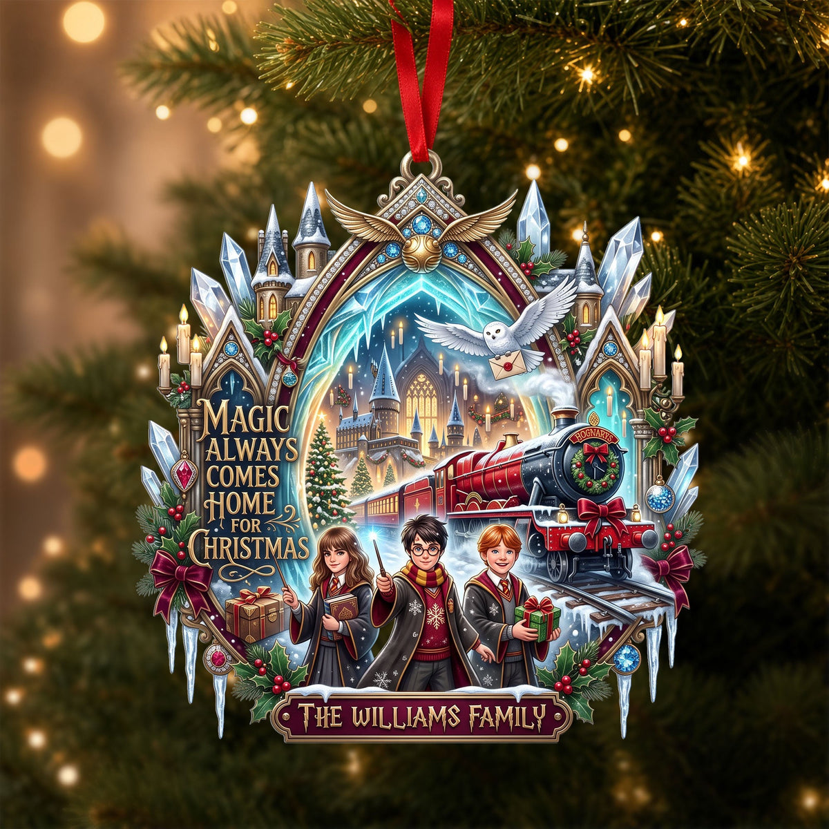 Fantastical Journey Acrylic Ornament - Personalized Christmas Gifts 06hati020926-Homacus