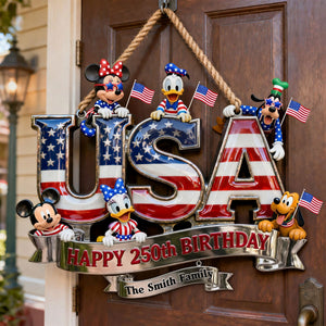 USA Birthday Family Acrylic Sign - Personalized Gifts For Family 04qhti290526-Homacus