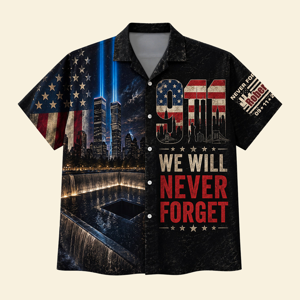 9/11 Never Forget Hawaiian Shirt – Personalized Memorial Tribute Gifts For Patriots 02huti060826