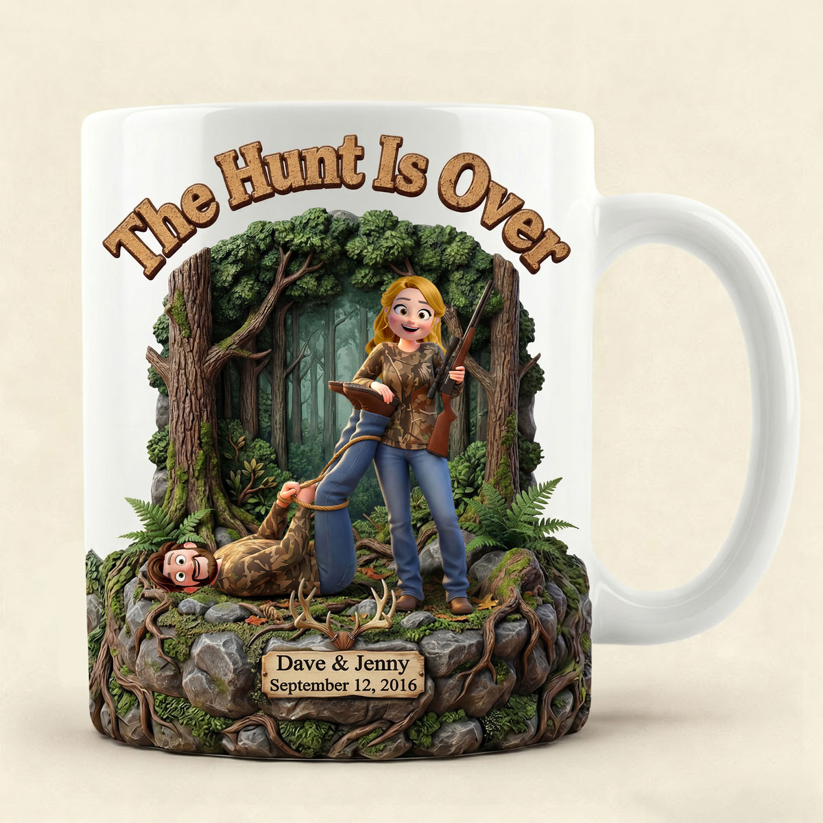 Hunting Couple Coffee Mug - Personalized Gifts For Couple 01huti300526