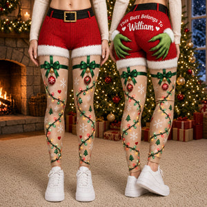 Funny Christmas Leggings - Personalized Gifts For Couple 05nati180926