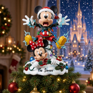 Naughty Friends Christmas Acrylic Tree Topper - Personalized Gifts For Friends 02PATI141026-Homacus