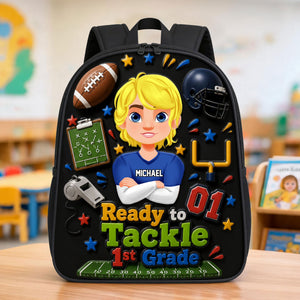 School Time Backpack - Personalized Gifts For Kids School Bag 02NATI290626-Homacus