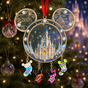 Family Socks Castle Ornament - Personalized Christmas Gifts Family 05OHTI040926-Homacus