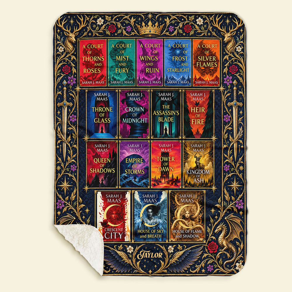Book Series Blanket - Personalized Gifts For Fantasy Lovers 04nati071026-Homacus