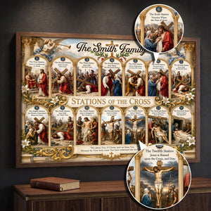 Jesus Carries The Cross Poster - Personalized Gifts For Christian 03HUTI200726-Homacus