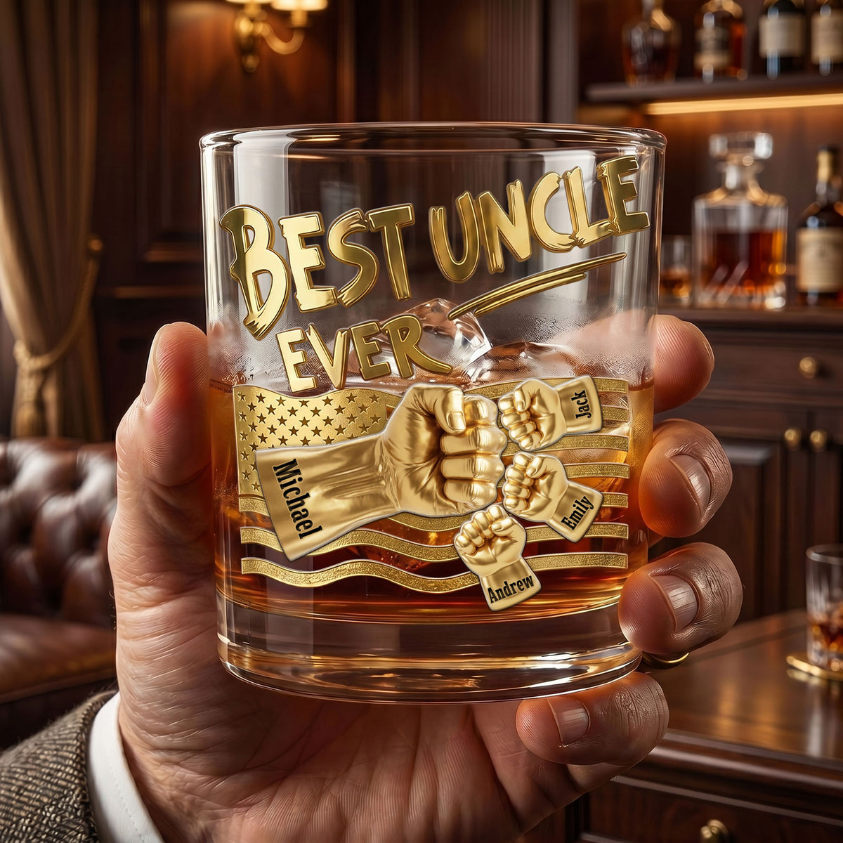 Power Fist Drinking Glass - Personalized Gifts For Uncles 052ohti220526-Homacus