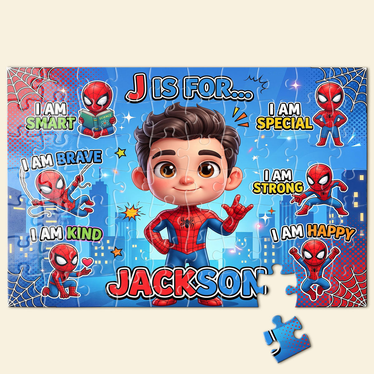 Brave & Kind Jigsaw Puzzle - Personalized Gifts For Kids 02NATI010826-Homacus