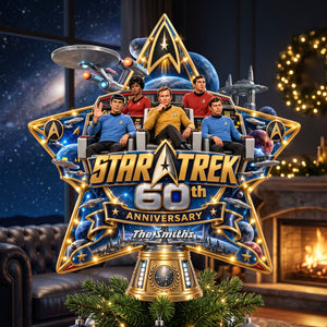 60th Anniversary Cosmic Tree Topper - Personalized Christmas Gifts For Family 01ohti180926
