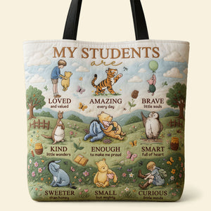 Teaching With Heart Tote Bag - Personalized Gifts For Teacher 02NATI230726